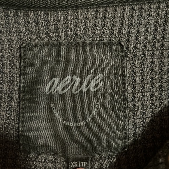 Aerie Getaway Quarter Snap Sweatshirt - Picture 8 of 9